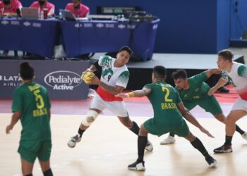 Handball mexicano varonil debuta en Cali ante un sólido Brasil