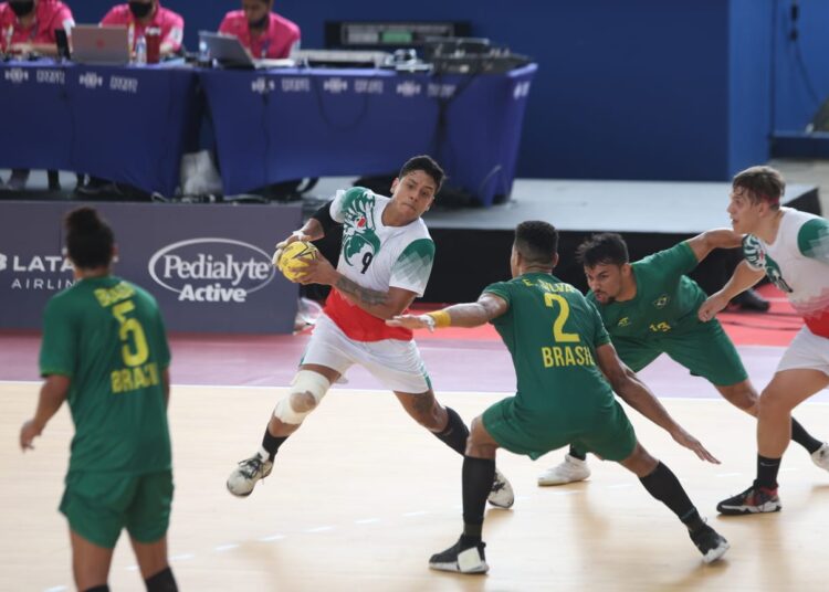 Handball mexicano varonil debuta en Cali ante un sólido Brasil
