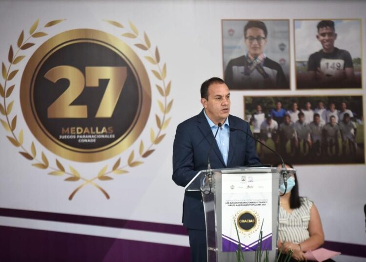 Reconoce Cuauhtémoc Blanco a medallistas de Juegos Paranacionales y Nacionales Populares 2021