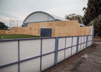 Continua INDEM trabajo de remodelación en la Unidad Deportiva Miraval