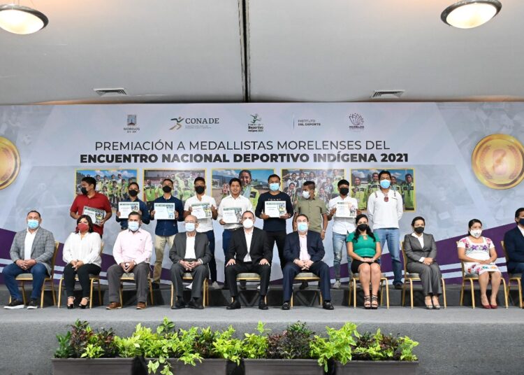 Reconoce Cuauhtémoc Blanco a medallistas del Encuentro Nacional Deportivo Indígena 2021