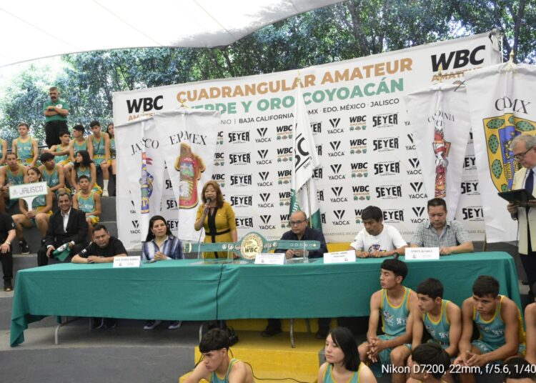 Inauguran Ana María Torres, Miguel Ángel “Mago” González e Isaac Bustos el torneo “Verde y Oro” del WBC Amateur