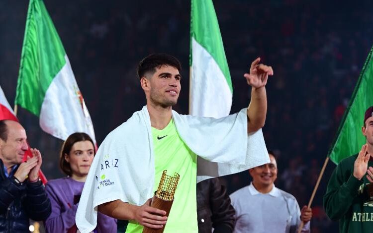 Al grito de olé, Carlos Alcaraz se proclama campeón del TennisFest GNP 2023