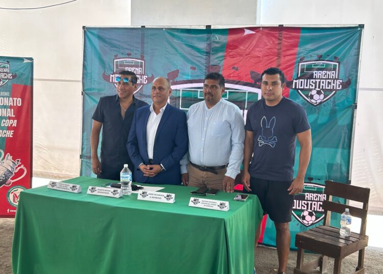 Anuncian Campeonato Nacional de Fútbol 7 en la Arena Moustache